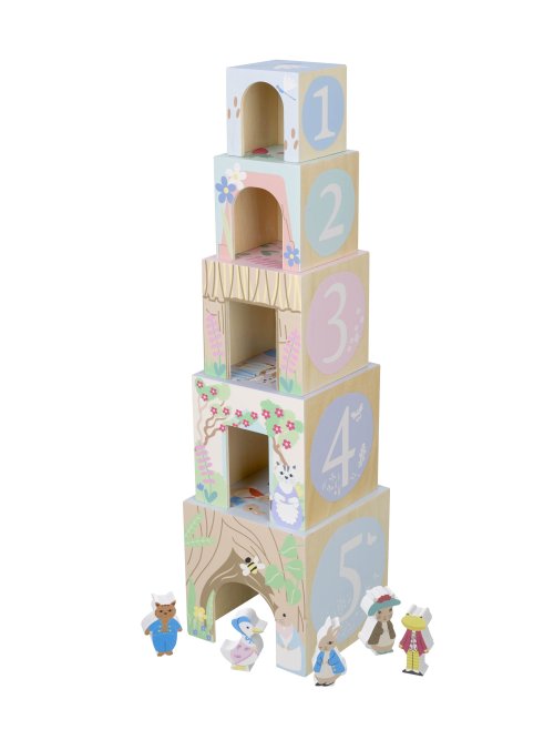 Peter Rabbit™ Wooden Stacking Cubes (FSC®)