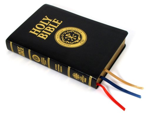 RSV Catholic Bible Large Print Black Bonded Leather