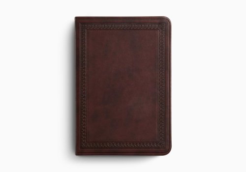 ESV Large Print Value Compact Bible (TruTone, Mahogany, Border Design)