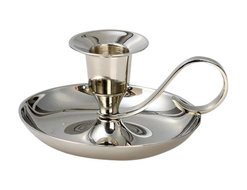 Nickel Plated Classic Candle Holder H 5 cm