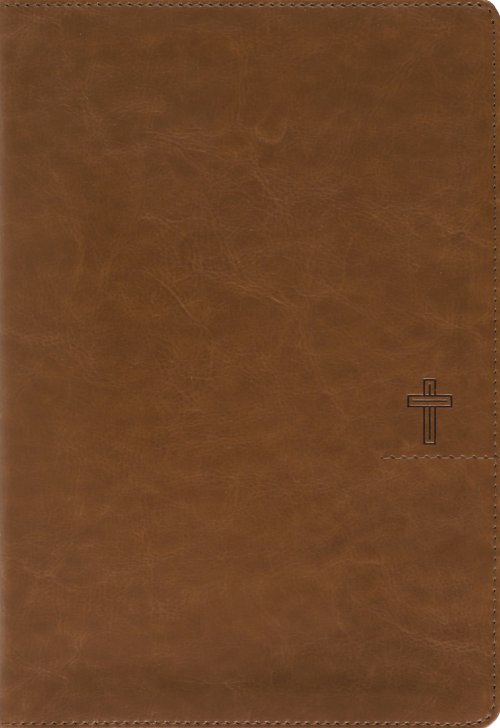 NASB, Thinline Bible, Giant Print, Leathersoft, Brown, Red Letter, 1995 Text, Comfort Print