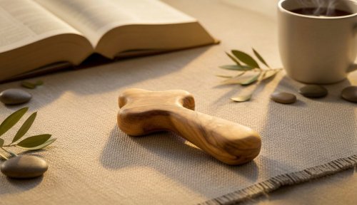 Olivewood Holding Cross