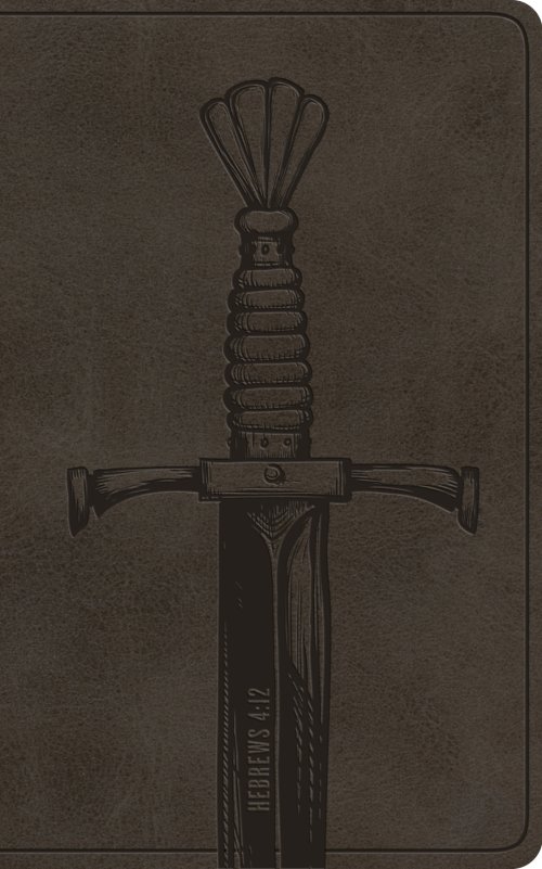 ESV Vest Pocket New Testament with Psalms and Proverbs, Red Letter (TruTone, Silver, Sword Design)