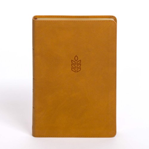 CSB Personal Size Giant Print Bible, Camel Suedesoft