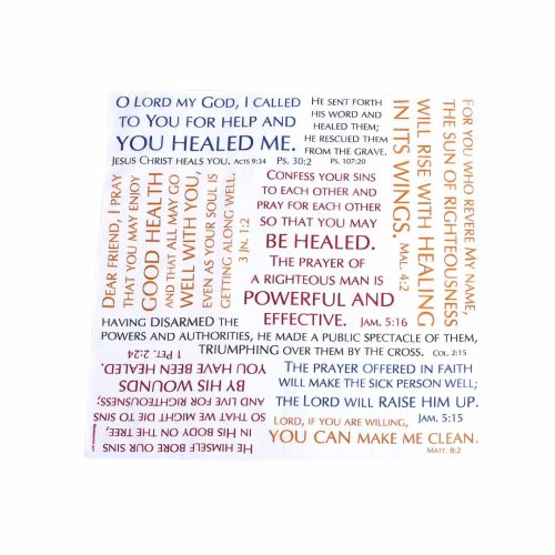 Prayer Cloth Healing Verses Pack of 6