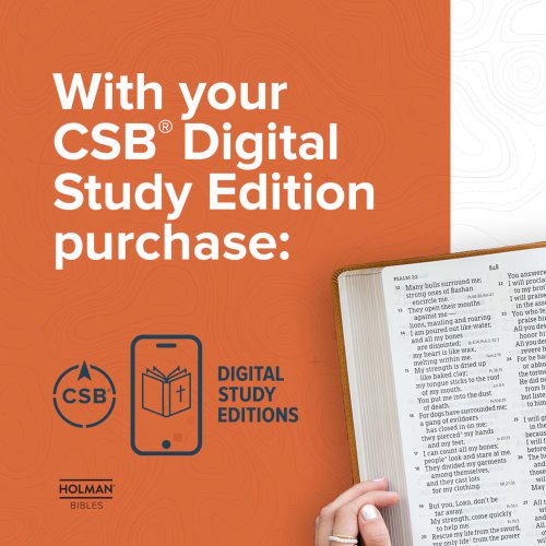 CSB Large Print Compact Reference Bible, Easy-to-Read Optimal Type, Digital Study Edition, Teal LeatherTouch