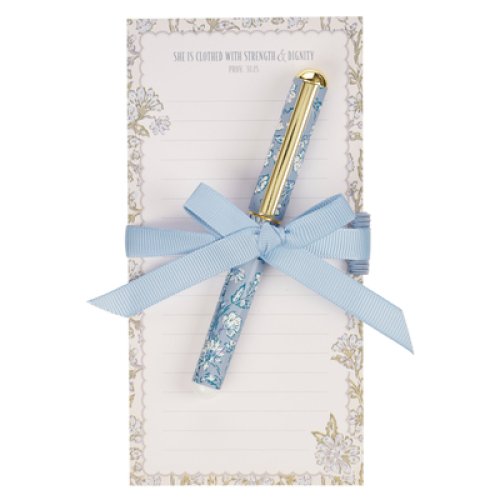 Magnetic Shopping List w/pen Strength And Dignity Prov. 31:25