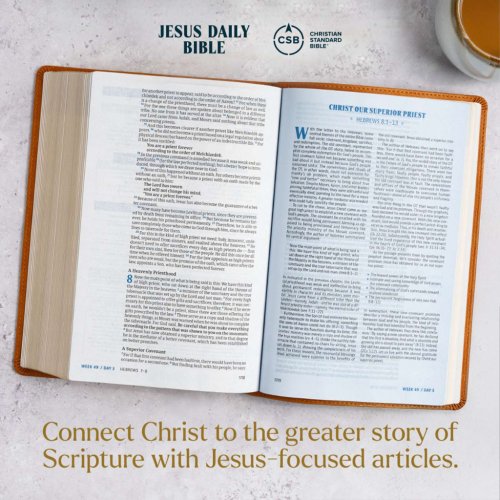 CSB Jesus Daily Bible, Hardcover