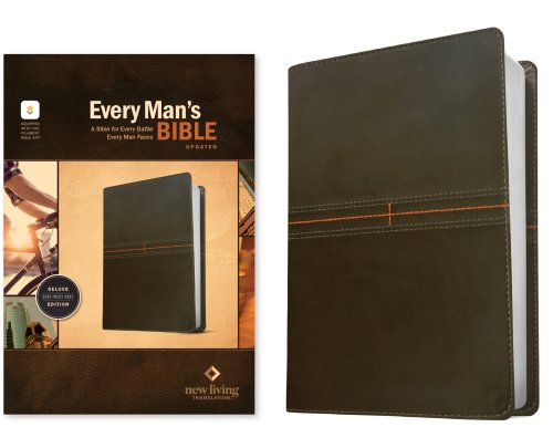 NLT Every Man’s Bible, Filament Enabled (LeatherLike, East–West Grey, Red Letter)