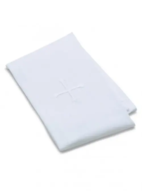 6" x 10" White Cross Home Communion Purificator