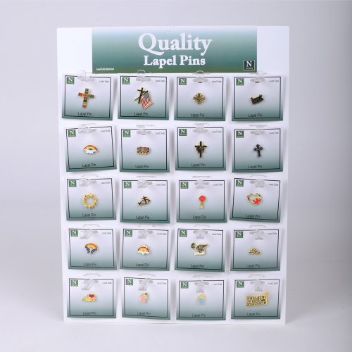 Assorted Lapel Pins - Pack of 60