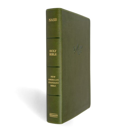NASB Giant Print Reference Bible, Olive, Indexed