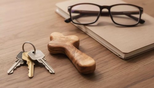 Olivewood Holding Cross