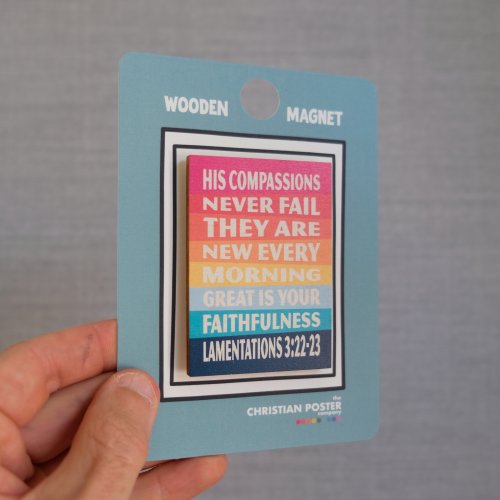 Lamentations 3 bible verse magnet