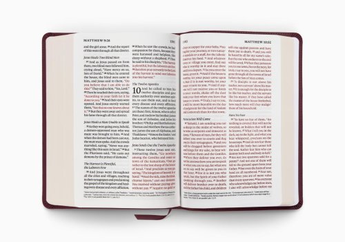 ESV Giant Print Personal Size Bible, Red Letter (TruTone, Mahogany)