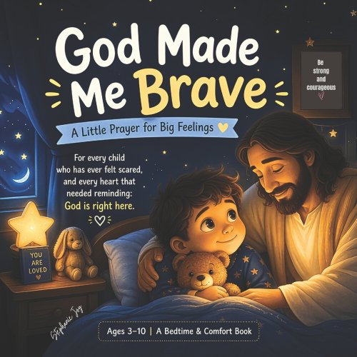 God made me brave. A little prayer for big feelings. : Bed time comfort book for kids ages 3-10