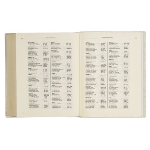 Blush Bouquet Faux Leather Hardcover Large Print King James Version Note-taking Bible