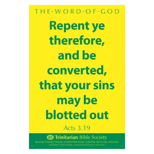Large Scripture Poster - Ac. 3.19