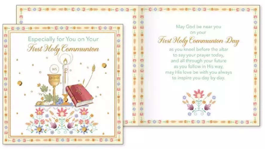 Symbolic Boutique Communion Card