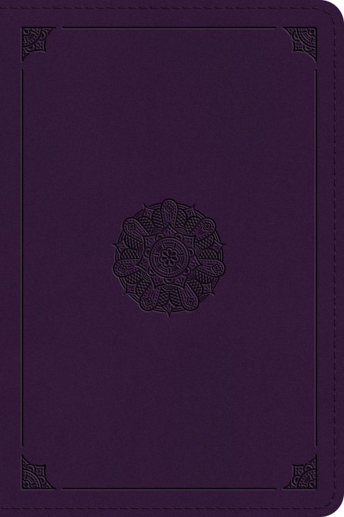 ESV Large Print Bible (TruTone, Lavender, Emblem Design)