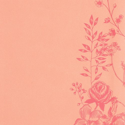 CSB Single-Column Compact Bible, Digital Study Edition, Blush Floral LeatherTouch