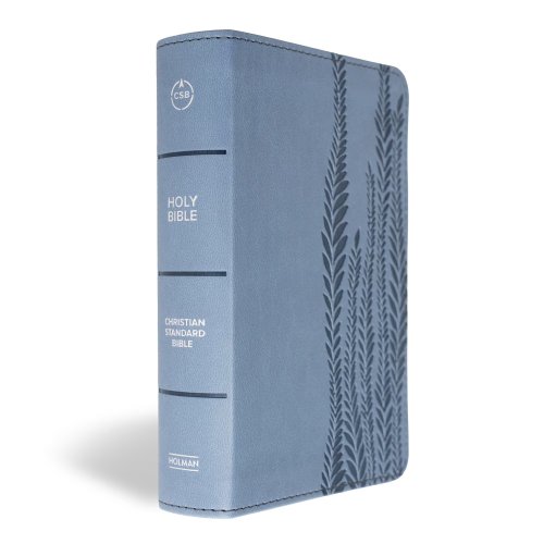 CSB Large Print Compact Reference Bible, Digital Study Edition, Slate LeatherTouch