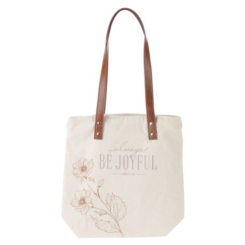 Tote Bag Canvas Be Joyful 1 Thess. 5:16