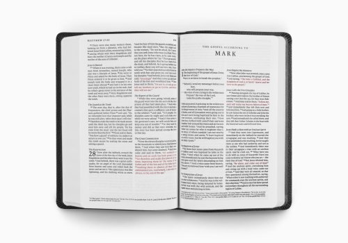 ESV Premium Gift Bible, Red Letter (TruTone, Midnight, Flame Design)