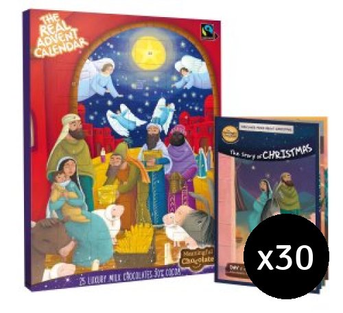 30x The Real Advent Calendar 2025 (Primary School Single Class Gift Pack)