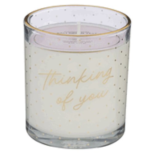 Glass Candle Thinking Of You