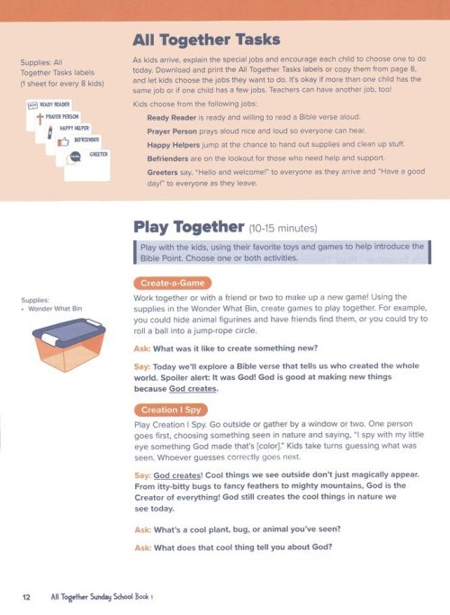 All Together Sunday School Book 1