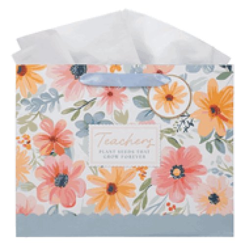 Gift Bag LG Landscape Teachers Plant Seeds