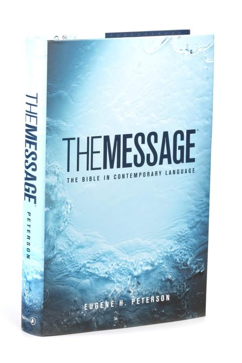 The Message Bible Numbered Edition, Bible, Blue, Hardback, Single Column Layout, Maps, Charts, Ribbon Marker