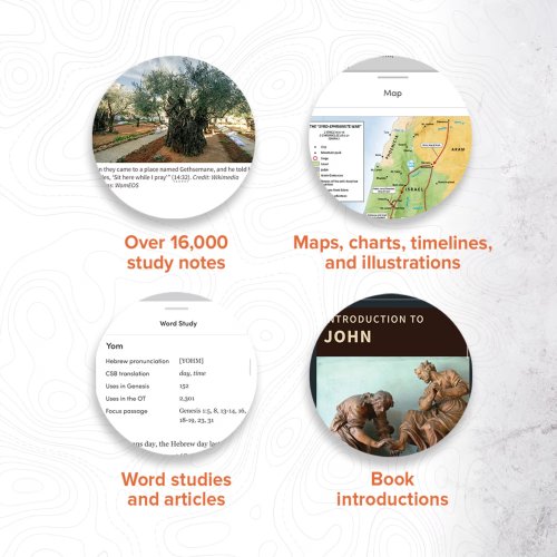 CSB Large Print Compact Reference Bible, Digital Study Edition, Slate LeatherTouch
