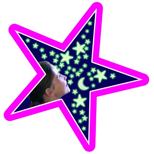 Glow Glitter Stars