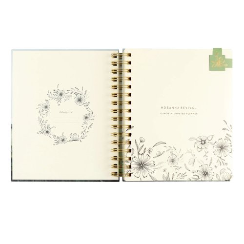 12-Month Undated Planner: Dublin Theme, Spiral