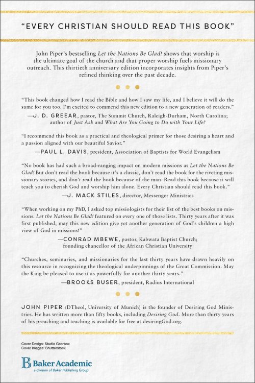 Let the Nations Be Glad!: The Supremacy of God in Missions