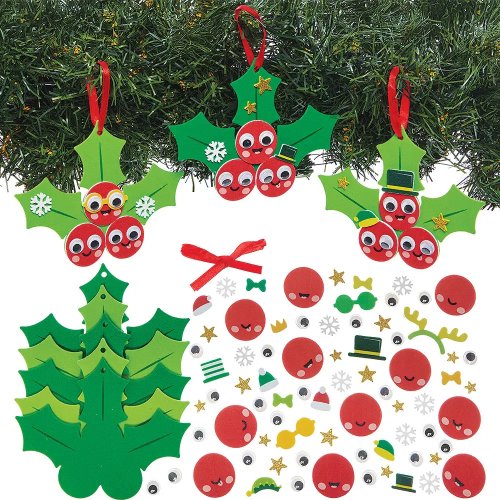 Holly Berries Mix & Match Decoration Kit (Pack of 8)