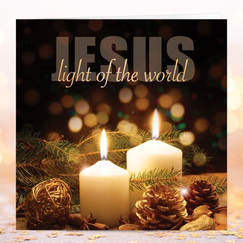 Jesus Light Of The World Luxury Christmas Cards (Pack Of 10)