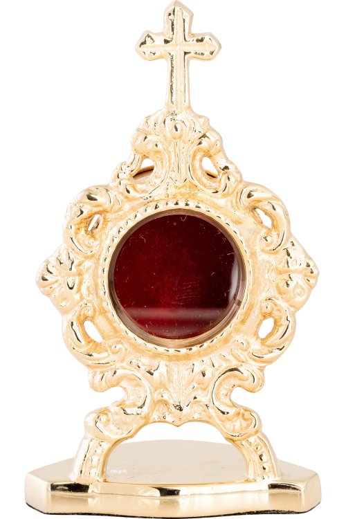 Gold Plated Reliquary H 10 cm