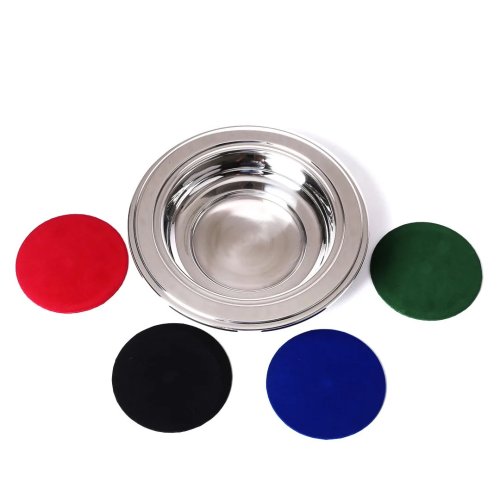 Offering Plate Silver with 4 Pads