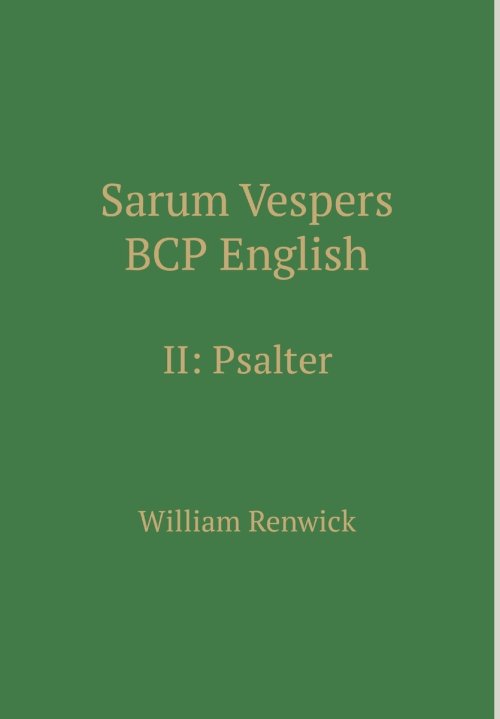 Sarum Vespers BCP English II: Psalter