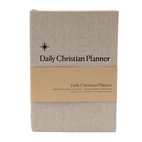 Planner & Goalsetter - White/Cream Cotton