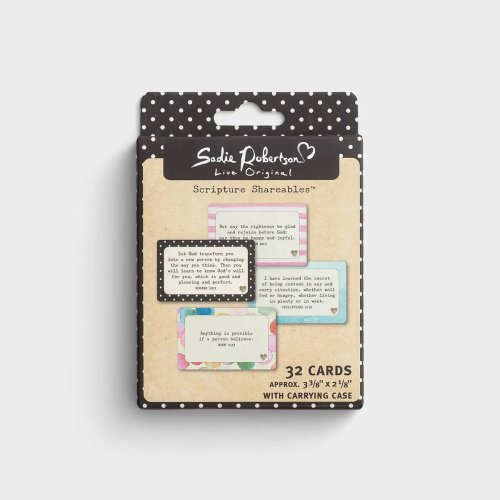 Scripture Shareables-32 Cards w/Carrying Case-Live Original