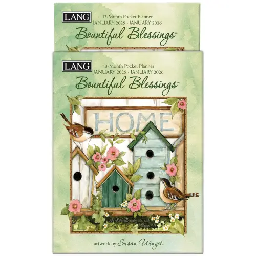 2025 13-Month Planner-Pocket-Bountiful Blessings (4.625" x 6.5")
