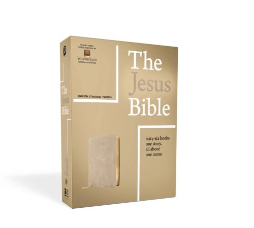 The Jesus Bible, ESV Edition, Leathersoft, Stone