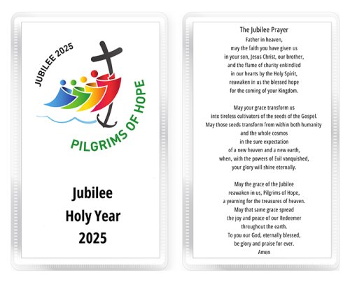 Jubilee 2025 Verse Leaflet in Plastic Wallet