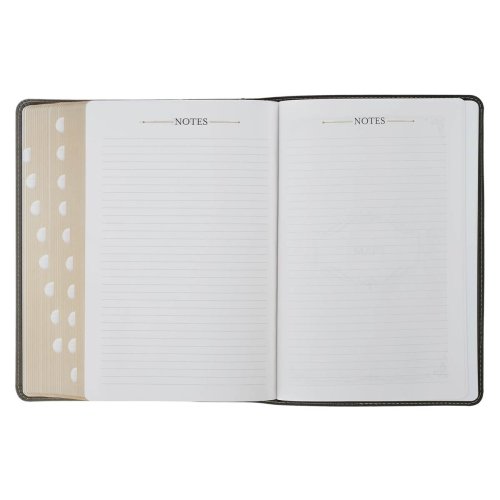 KJV Black and Gray Faux Leather King James Study Bible with Thumb Index