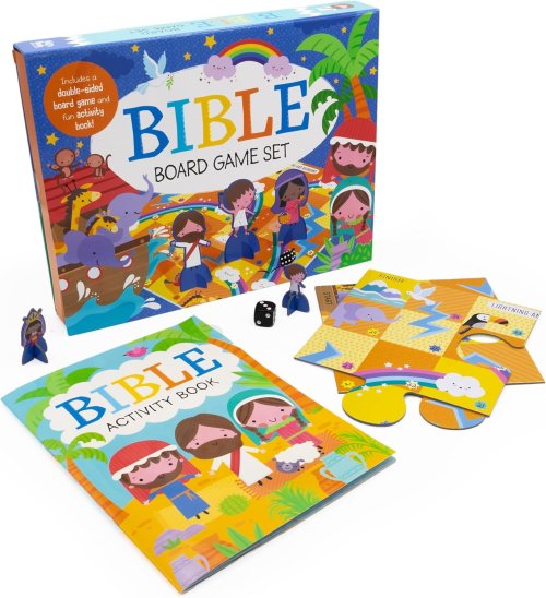 Bible Board Game Set - Includes 2 Games and Activity Book