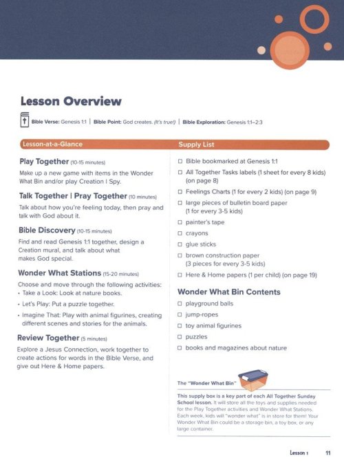 All Together Sunday School Book 1